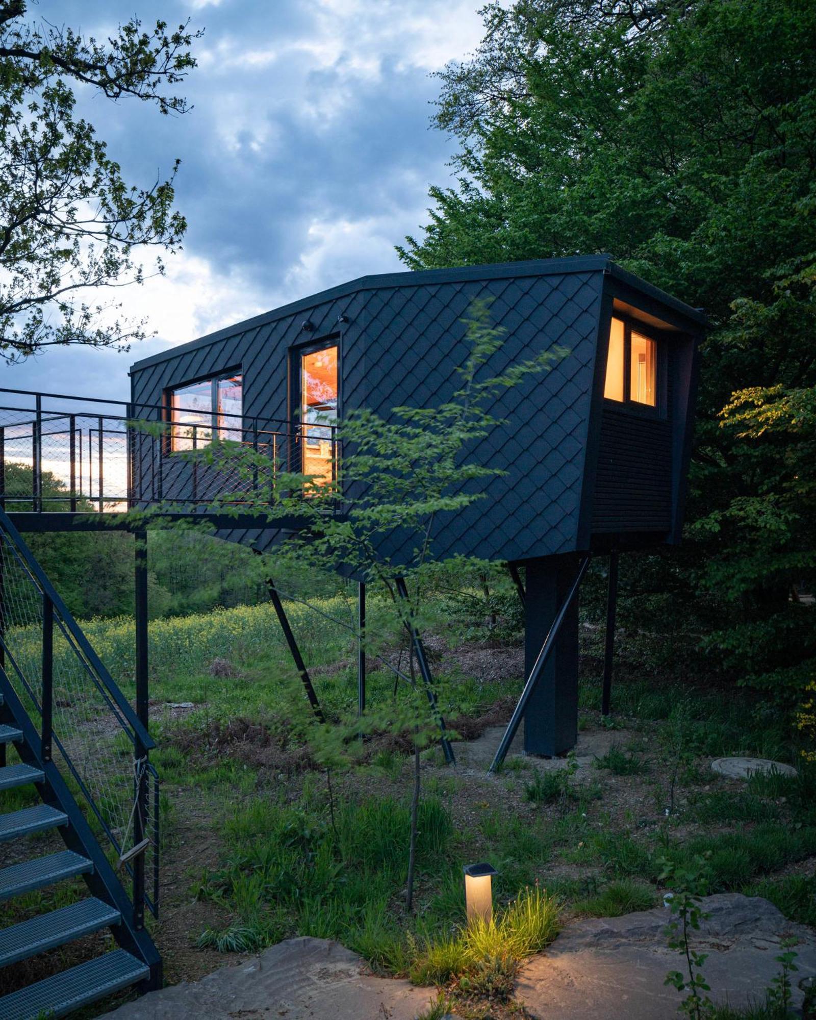 Treeangle - K1 Baumhaus Villa Odenthal Exteriör bild