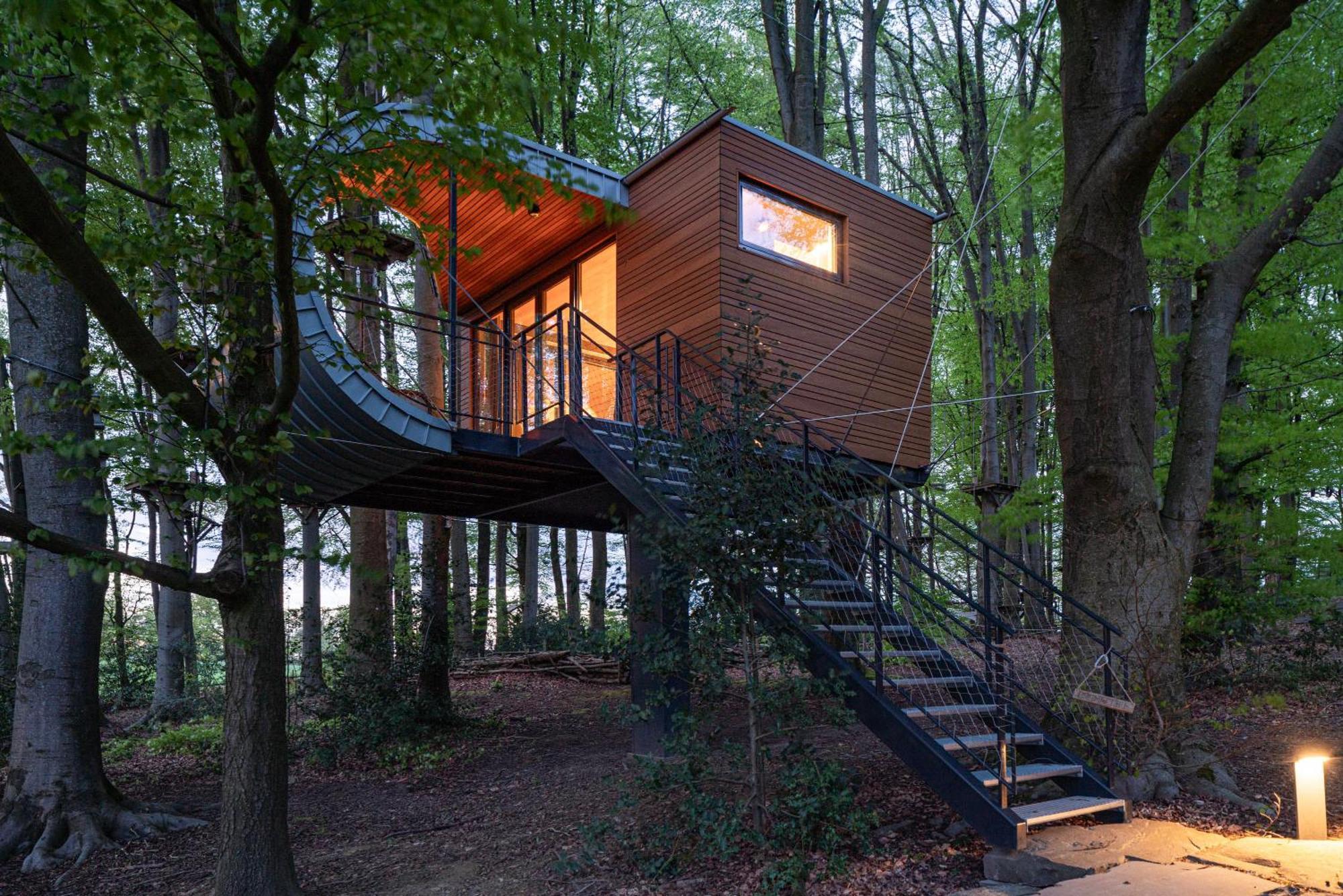 Treeangle - K1 Baumhaus Villa Odenthal Exteriör bild
