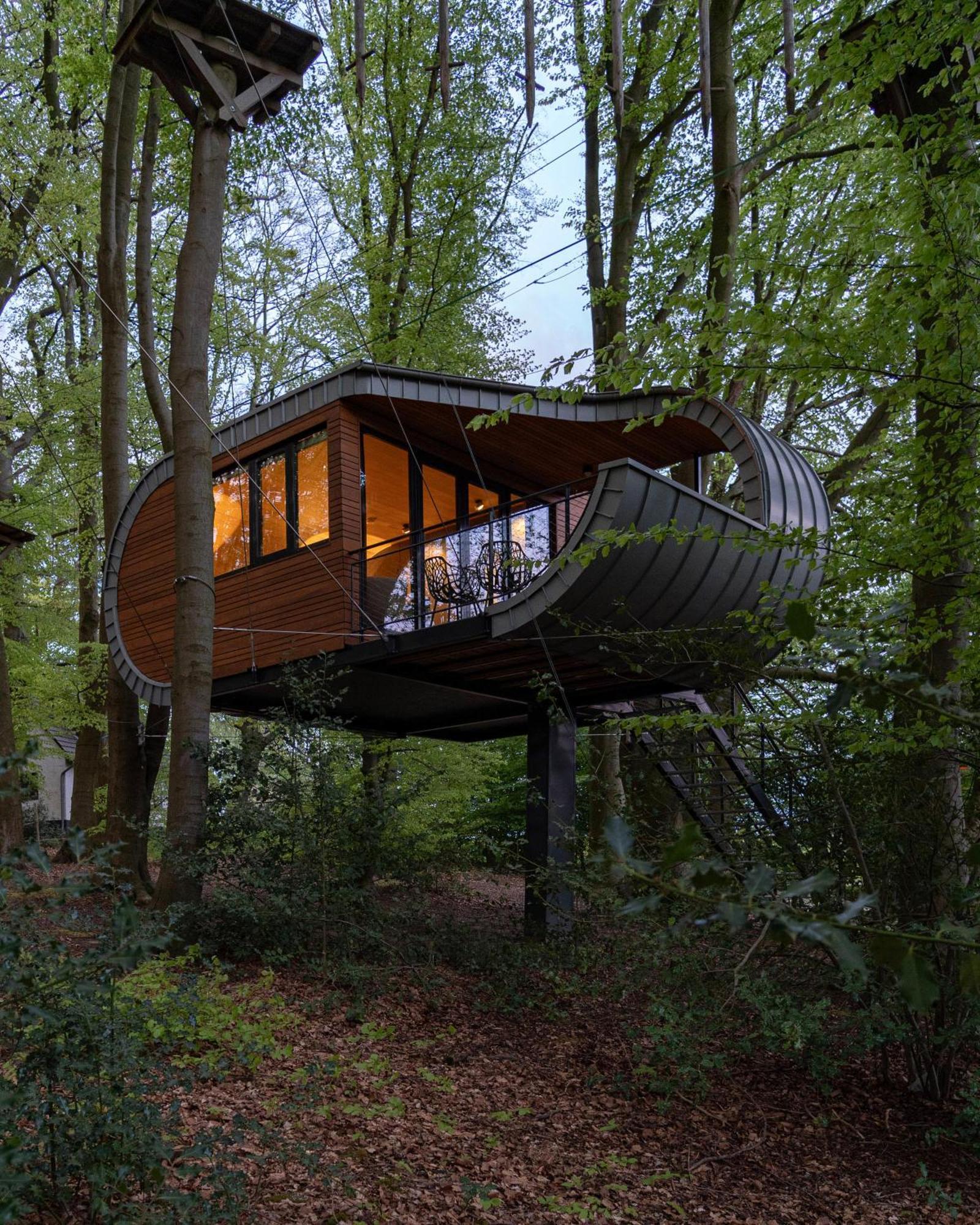 Treeangle - K1 Baumhaus Villa Odenthal Exteriör bild